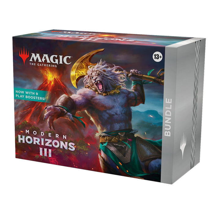 Magic: The Gathering Modern Horizons 3 Bundle - 9 Play Boosters, 30 Land cards + Exclusive Accessories (English Version)
