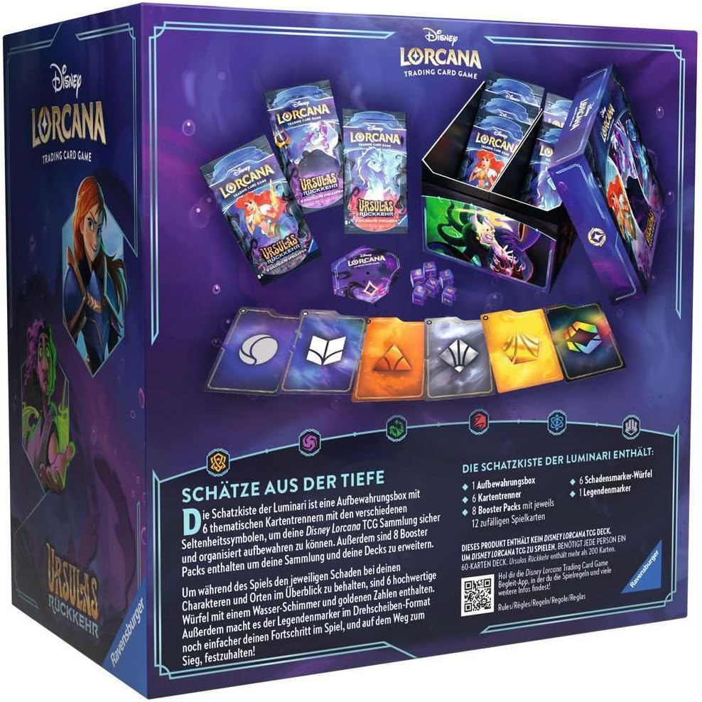 Disney Lorcana Tcg Ursulas Rnckkehr Llumineer`S Trove (24) *German Edition*