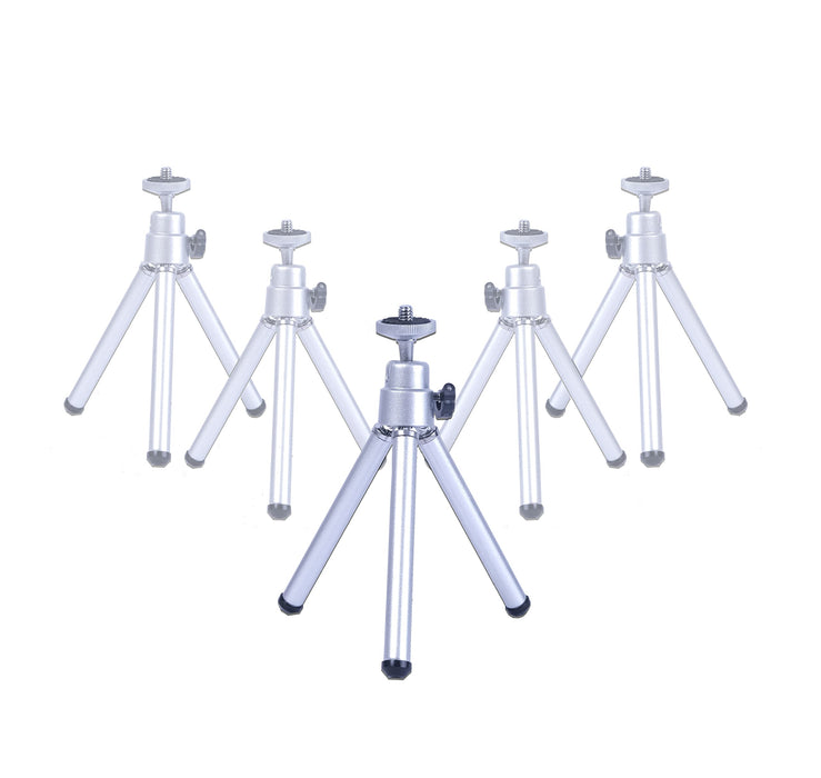 Inov8 x5 Pack Mini Universal Desktop Tripod (170 mm) - Ideal for Vloggers to set-up multiple camera/light/microphone angles