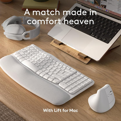 Wave Keys wless ergo keyboard WHITE-UK