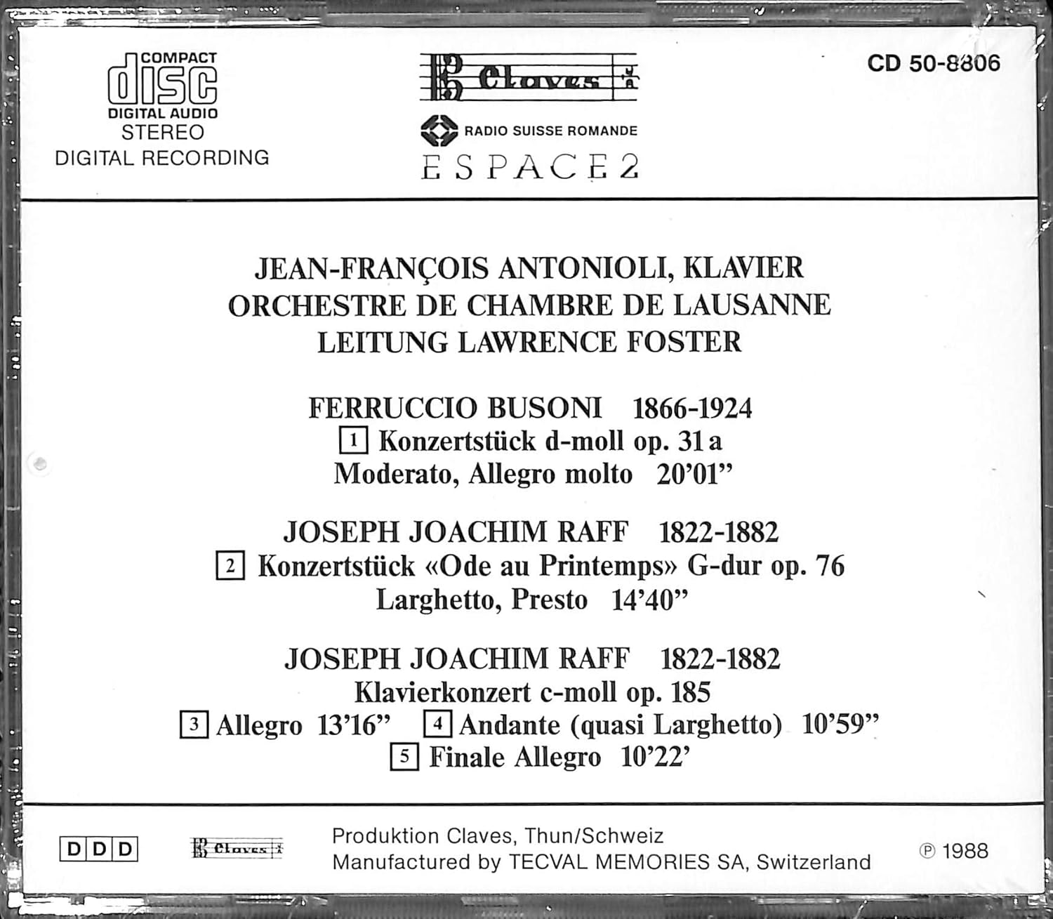 Oeuvres pour Piano et Orchestre