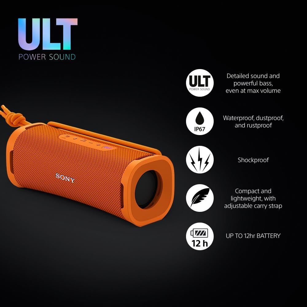Portable Bluetooth Speakers Sony Srsult10D Orange