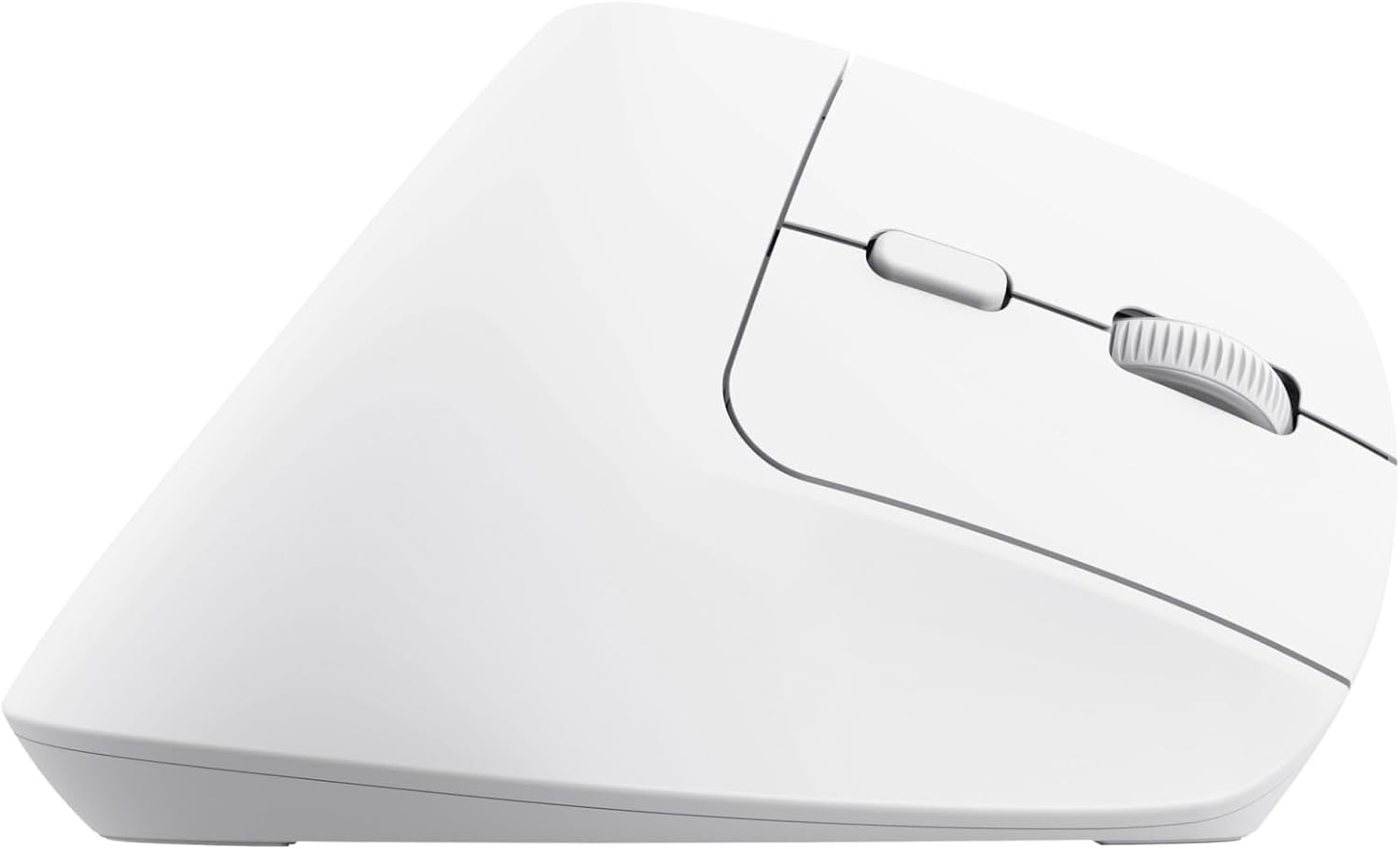 Trust Bayo+ Rechargeable Vertical Mouse Bluetooth + RF 2.4GHz, Ergonomic Mouse, Reduces Arm and Wrist Strain, 50% Recycled Plastics, Multidevice Wireless Mouse for Windows, PC, Laptop, Mac