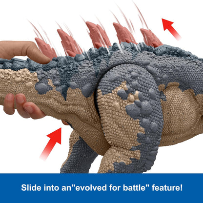 Mattel Jurassic World: Chaos Theory Netflix - Gigantic Trackers Mapusaurus Action Figure Dinosaur Toy, Mega Bite Rampage Attack & Evolution Back Spikes, Digital Play, Ages 4 Years & Up, HTK81