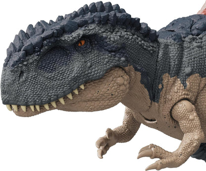 Mattel Jurassic World: Chaos Theory Netflix - Gigantic Trackers Mapusaurus Action Figure Dinosaur Toy, Mega Bite Rampage Attack & Evolution Back Spikes, Digital Play, Ages 4 Years & Up, HTK81
