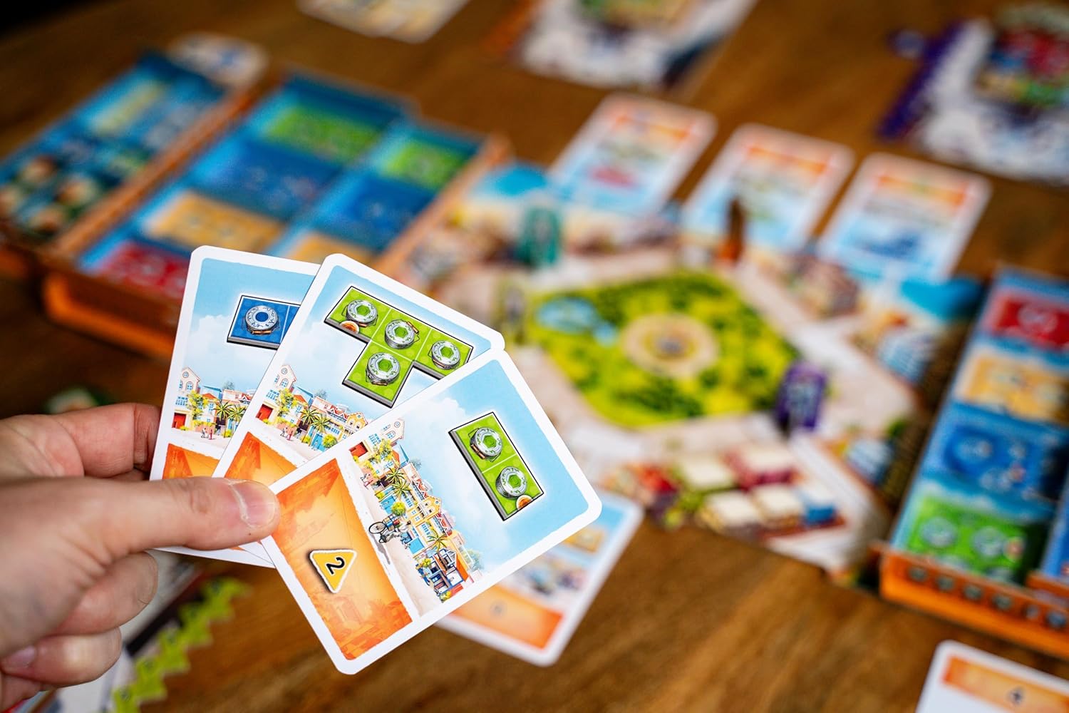Queen Games Dabba Walla - Mumbai Food Express Strategy Board Game 2-4 Players, Family, Adults, Kids Ages 8+