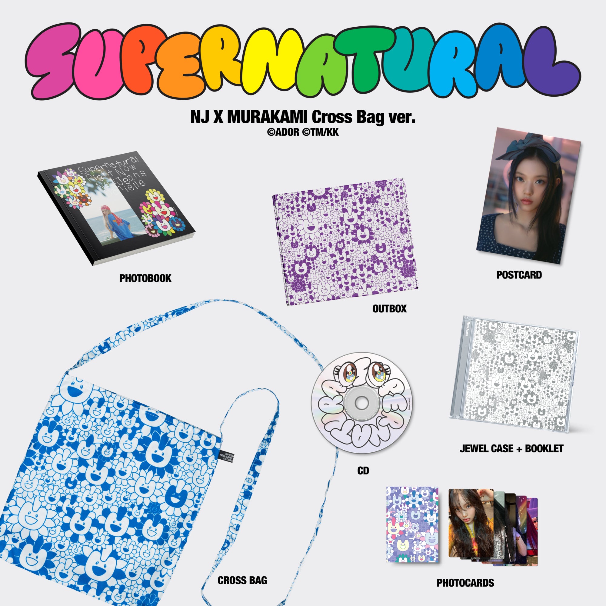 NewJeans 'Supernatural' NJ X MURAKAMI (Cross Bag Ver.)