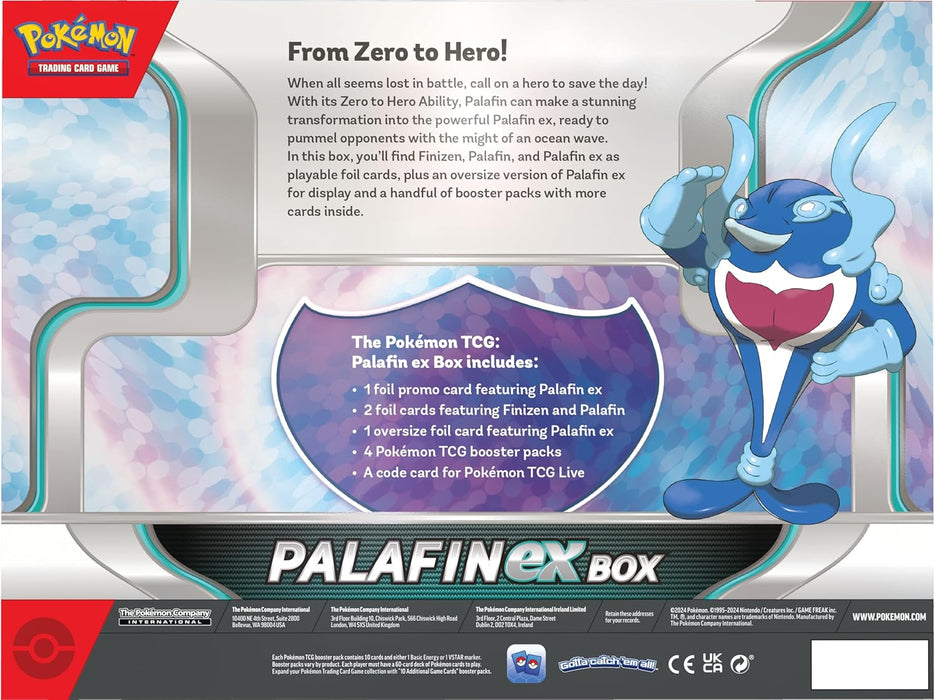 Pokémon TCG: Palafin ex Box (4 Booster Packs, 3 Foil Cards & 1 Oversize Foil Card