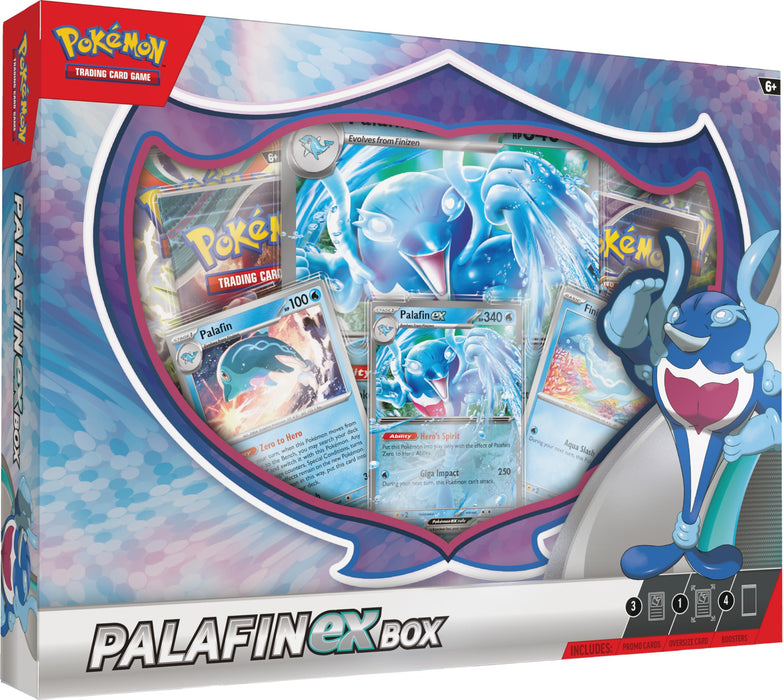 Pokémon TCG: Palafin ex Box (4 Booster Packs, 3 Foil Cards & 1 Oversize Foil Card