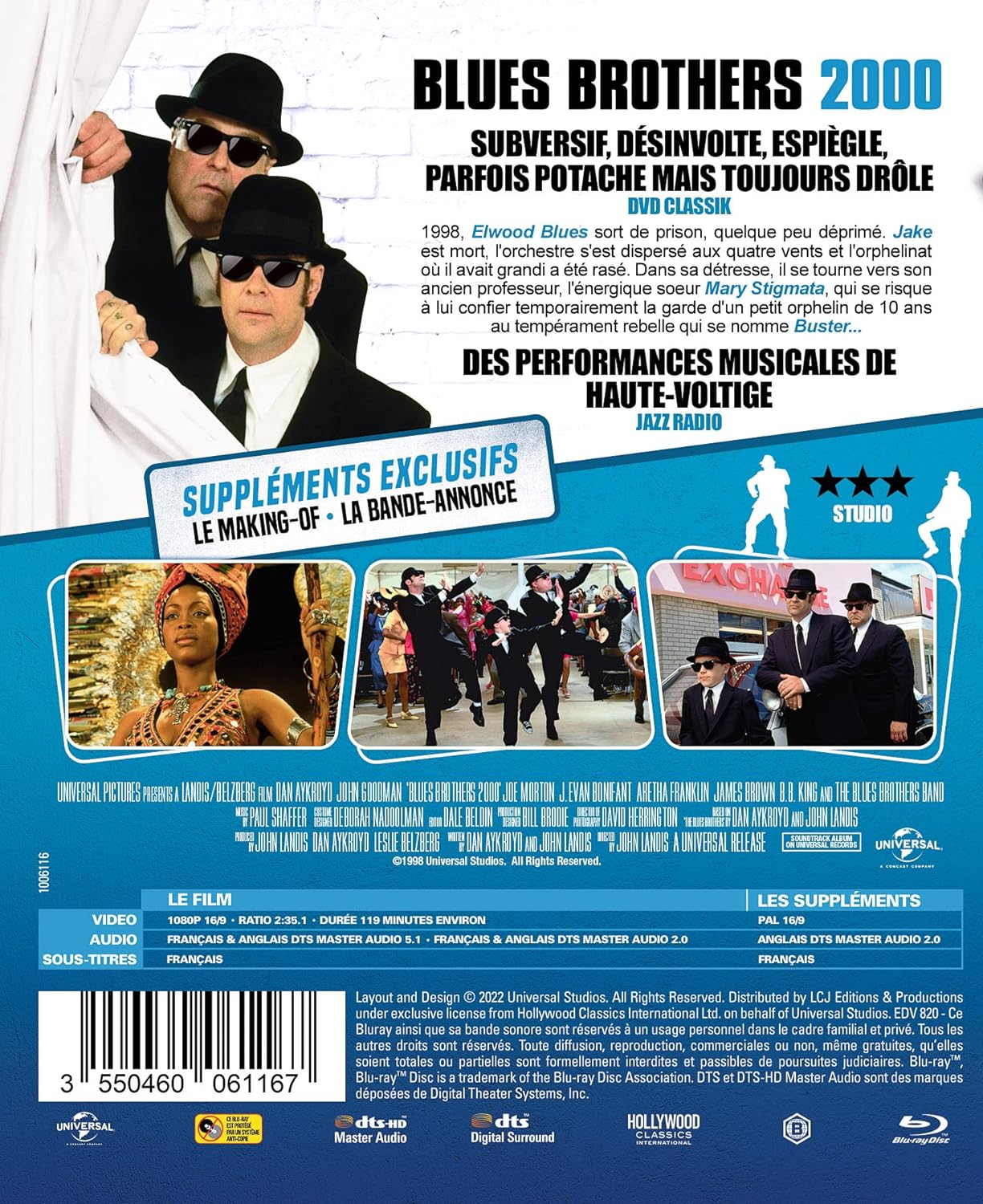 Movie Blues Brothers 2000 /Blu-Ray (Region 2)