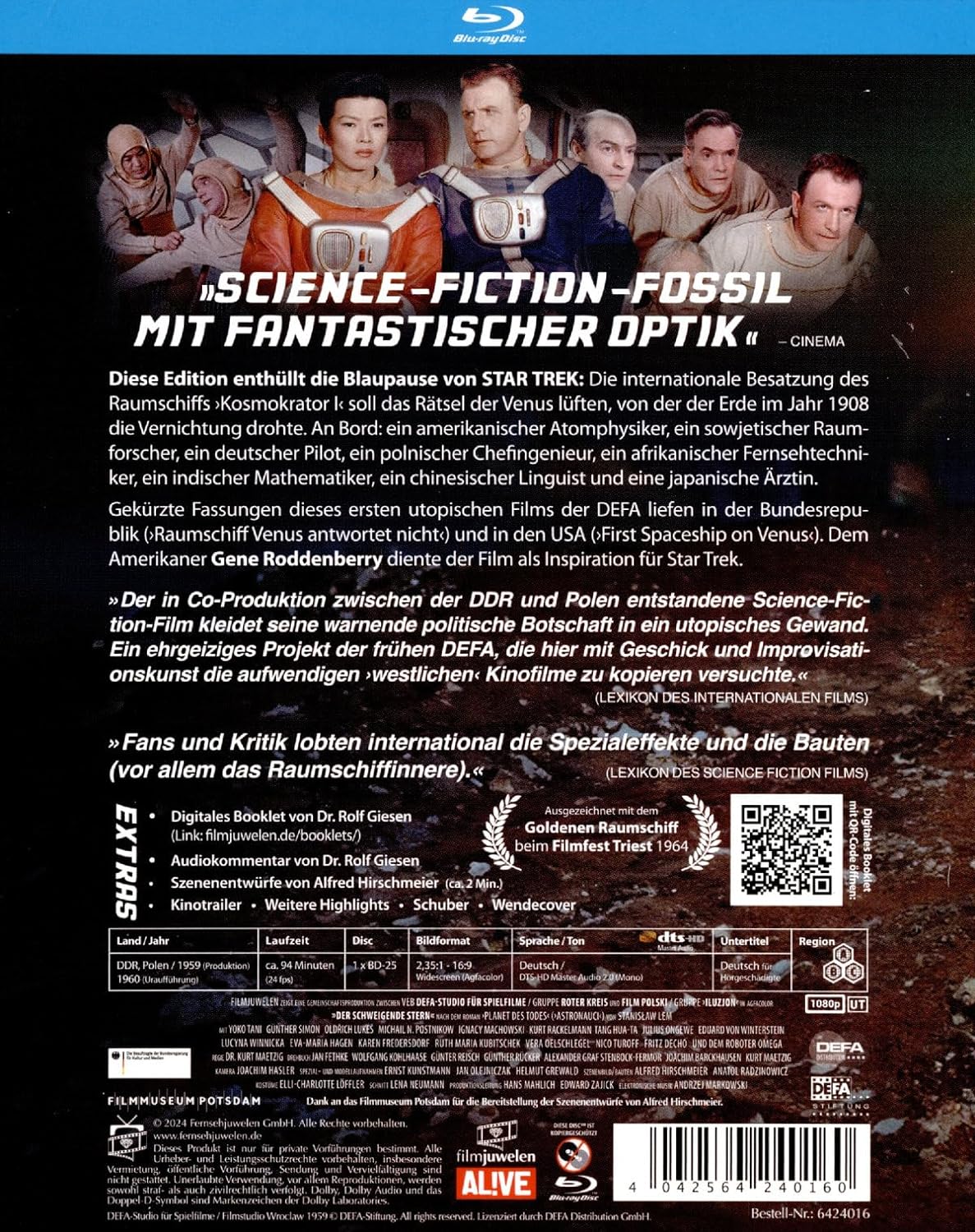 Der schweigende Stern (1959) (Filmjuwelen / DEFA Science Fiction)