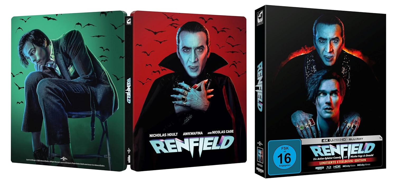 Renfield - Limitierte Steelbook-Edition mit Fullslip (4K Ultra HD) (+ Blu-ray