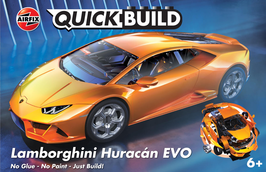 Airfix 986058 Lamborghini Huracan EVO Klemmstein-Bausatz, Mehrfarbig