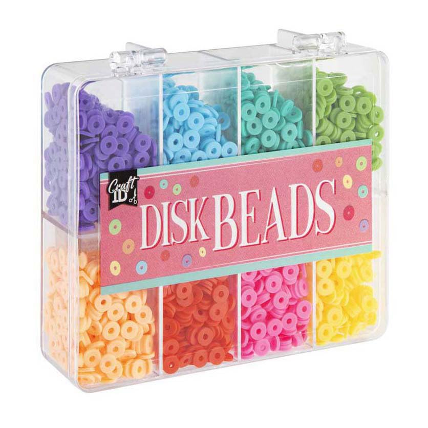 CR1401/GE Disc Beads, Multicolor, 6 mm