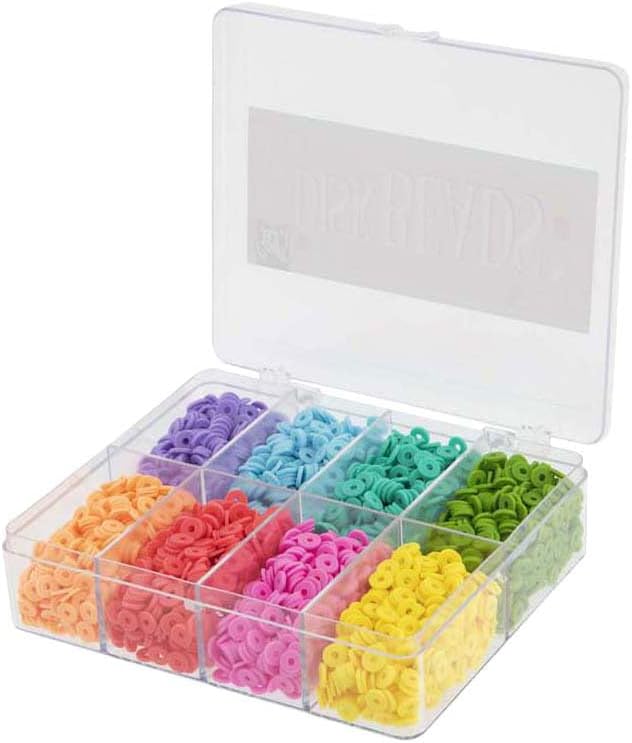 CR1401/GE Disc Beads, Multicolor, 6 mm