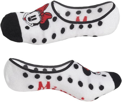 CERDÁ LIFE'S LITTLE MOMENTS Pinkies Printed with Minnie Characters | Made of 86% Cotton, Polyamide and Elastane | Officially Licensed Disney, Multicoloured, Standard Unisex Adult