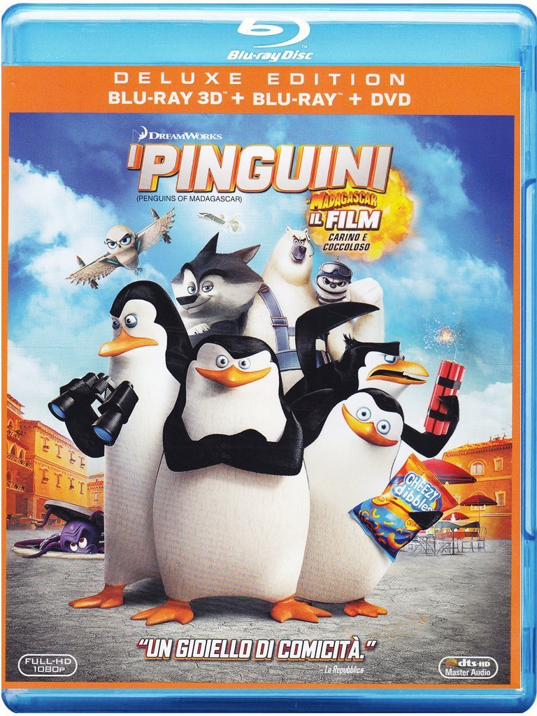 I Pinguini di Madagascar (1 Blu Ray 3D + 1 Blu Ray + 1 DVD);Penguins Of Madagascar