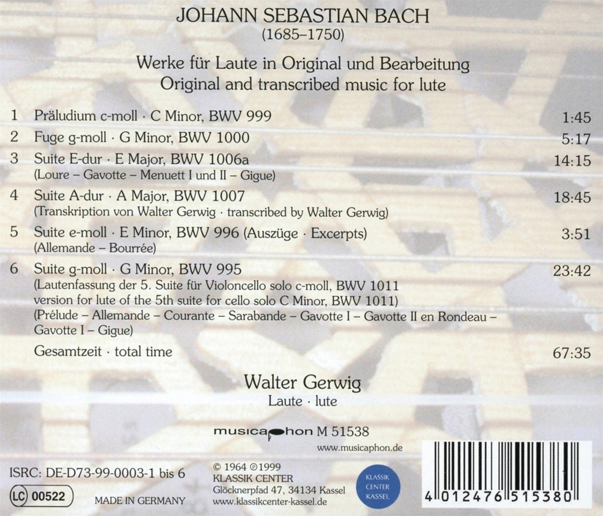 Bach: Works for Lute