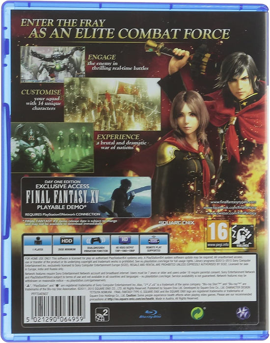 Final Fantasy Type-0 HD PS4 Game (Includes FFXV Demo