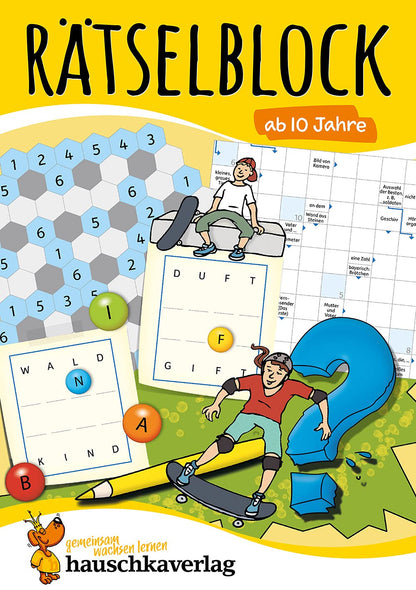 Rätselblock ab 10 Jahre - Band 1: Bunter Rätselspaß für Kinder - Kreuzworträtsel, Sudoku, Labyrinth, Konzentrationstraining und logisches Denken (Rätselbücher, Band 635)