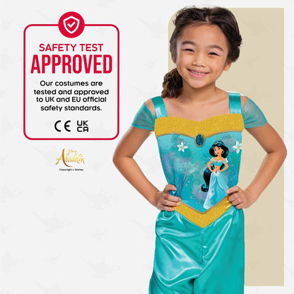 Disney Official Standard Princess Jasmine Costume Kids Aladdin Costume Kids Princess Jasmine Girls Arabian Princess Costume