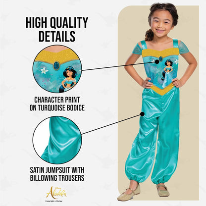 Disney Official Standard Princess Jasmine Costume Kids Aladdin Costume Kids Princess Jasmine Girls Arabian Princess Costume