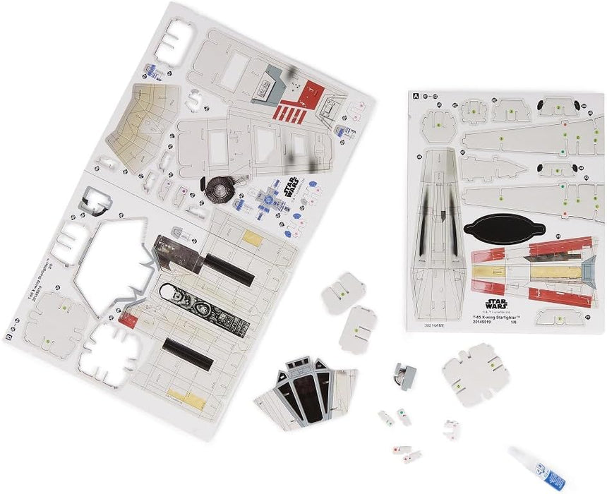 4D BUILD - Puzzle 3D Star Wars - Maquette Star Wars 160 Pièces - X-Wing Inspiré de la Saga - Puzzle Adulte - Jeu de Construction à Collectionner - Jouet adulte - Jeu Enfant 12 ans et +