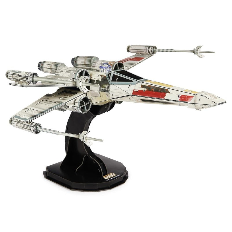 4D BUILD - Puzzle 3D Star Wars - Maquette Star Wars 160 Pièces - X-Wing Inspiré de la Saga - Puzzle Adulte - Jeu de Construction à Collectionner - Jouet adulte - Jeu Enfant 12 ans et +