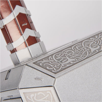 4D Build 6069816, Marvel Mjolnir Hammer Model Kit with Stand, 87 Pieces, Thor Desk Decor, Building Toys, 3D Puzzles for Adults and Teens 12+