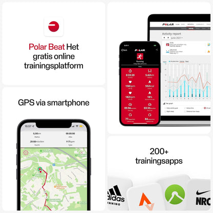 Polar H10 Heart Rate Monitor - ANT + , Bluetooth - Waterproof HR Sensor with Chest Strap - Built-in memory, Software updates - Works with Fitness apps, Cycling computers, Sports and Smart watches H10 XS-S Black