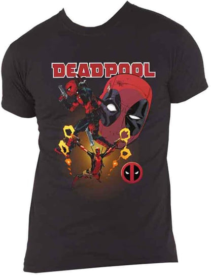 T-Shirt # Xxl Unisex Black # Deadpool Collage 2
