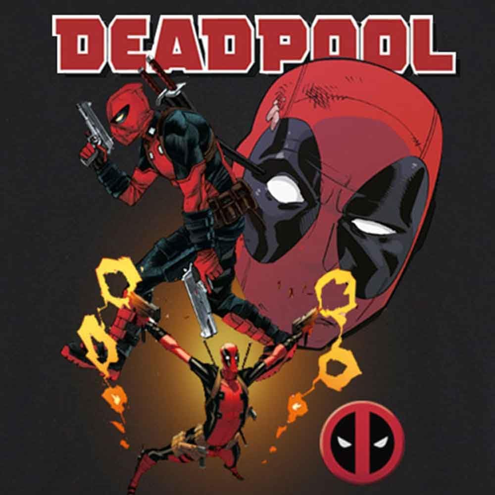T-Shirt # Xxl Unisex Black # Deadpool Collage 2