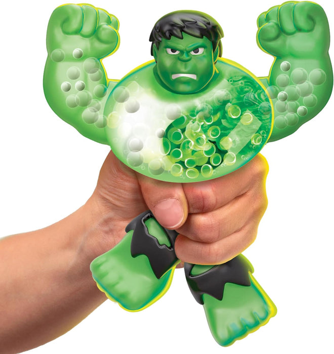 Heroes of Goo Jit Zu Goo Shifters the Marvel Stretchy green Hulk. Super Mushy Marvel 4.2-Inch Toy Figure. Crush the Core!