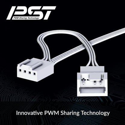 ARCTIC P14 PWM PST - PC Fan, 140mm Fan, PC Case Fan with PWM Sharing Technology (PST), Pressure-optimised, Computer, Fan Speed: 200-1700 rpm (0 rpm <5%) - White/transparent P14 PWM PST (white/transparent)