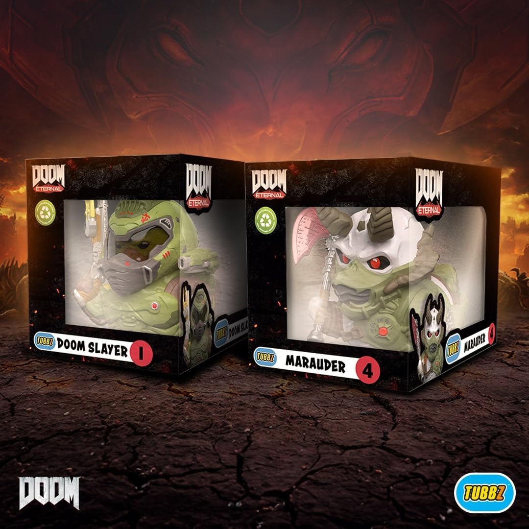 TUBBZ Boxed Edition Marauder Collectible Vinyl Rubber Duck Figure - Official DOOM Merchandise - TV, Movies & Video Games