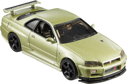 Hot Wheels Premium 1:43rd Scale Vehicle, Officially Licensed Replicas for Adult Collectors, Real Riders Tires, Metal/Metal Body & Chassis, HMD47 Nissan Skyline Gt-r (Bnr34)