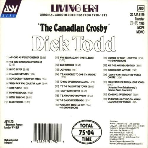The Canadian Crosby: His Greatest Recordings 1938-1942