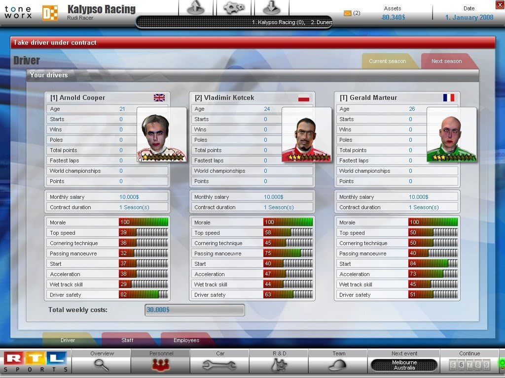 Racing Team Manager (PC CD