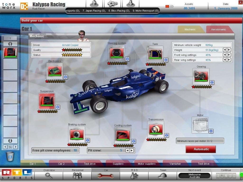 Racing Team Manager (PC CD
