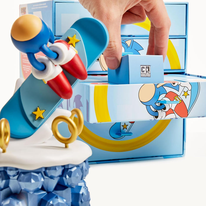 CC Countdown Characters by Numskull New Box 2024 Sonic The Hedgehog Figura Coleccionable - Producto Oficial de Sega - Estatua de Personaje para Construir