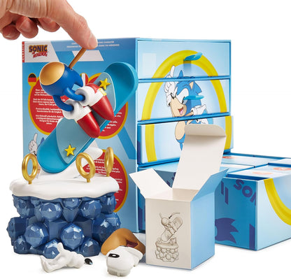 CC Countdown Characters by Numskull New Box 2024 Sonic The Hedgehog Figura Coleccionable - Producto Oficial de Sega - Estatua de Personaje para Construir