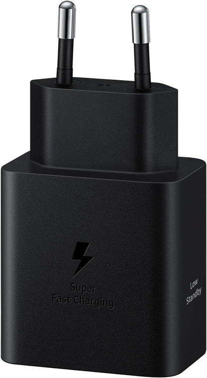 Samsung Schnellladeadapter EP-T4511X, USB-C Ladegerät mit 45W Schnellladen, kompatibel mit Geräten Anderer Hersteller, inklusive Datenkabel, Black