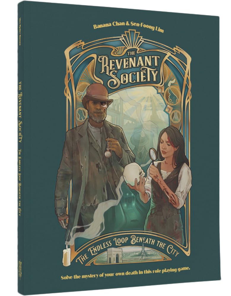 The Revenant Society: Core Book - 3-5 Player RPG Tabletop PbtA Game - 120-240 Minutes of Gameplay - DND Style Game Master Guidebook - Ages 14+ - English Version - by Van Ryder Games