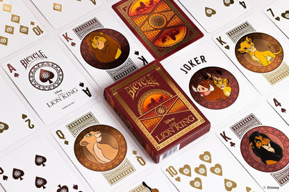 Bicycle Disney - Lion King baraja de Cartas Inspirada en la pelicula de Disney El