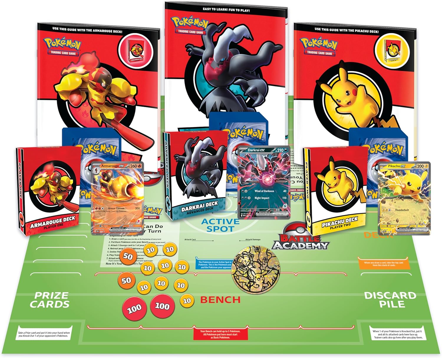 Pokémon Trading Card Game Battle Academy (Pikachu ex, Armarouge ex & Darkrai ex