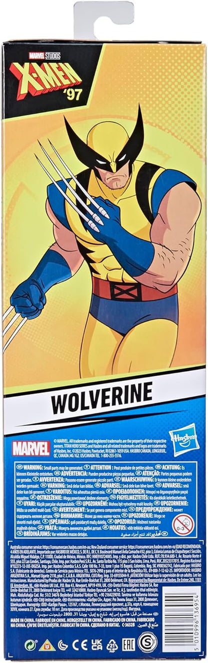Marvel X-Men Wolverine Titan Hero Serie Action-Figur (28,5 cm), X-Men Spielzeug, Superhelden-Spielzeug, ab 4 Jahren