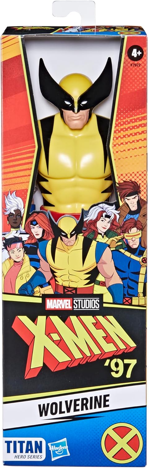Marvel X-Men Wolverine Titan Hero Serie Action-Figur (28,5 cm), X-Men Spielzeug, Superhelden-Spielzeug, ab 4 Jahren