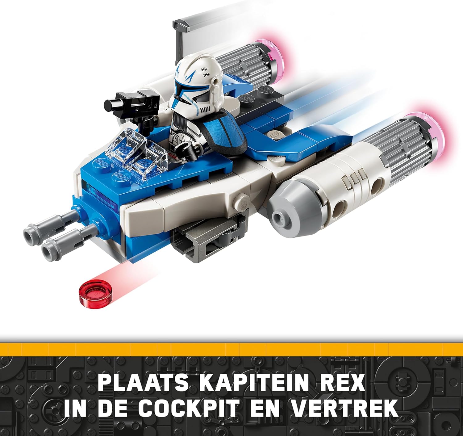 LEGO Star Wars Captain Rex Y-Wing Microfighter, Collectible The Clone Wars Starship Vehicle Toy with a Character Minifigure for 6 Plus Year Old Boys & Girls, Fantasy Gift Idea for Kids 75391