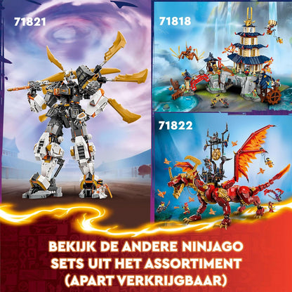LEGO NINJAGO Cole’s Titan Dragon Mech Set, Adventure Toy for Boys and Girls, Ninja Playset with 1 Character Minifigure, Dragons Rising Birthday Gift for Kids & Teens Aged 12 and Over 71821