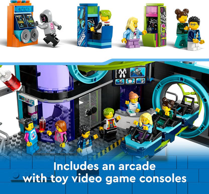 LEGO City Robot World Roller-Coaster Park Set, Creative Building Toy for 8 Plus Year Old Boys & Girls, Fairground Playset with 8 Minifigures, Fun Gift for Kids 60421